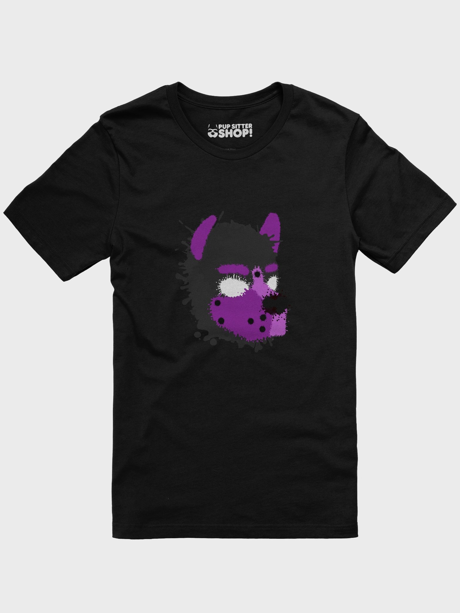 Pup Splatter Shirt - Black & Purple product image (1)