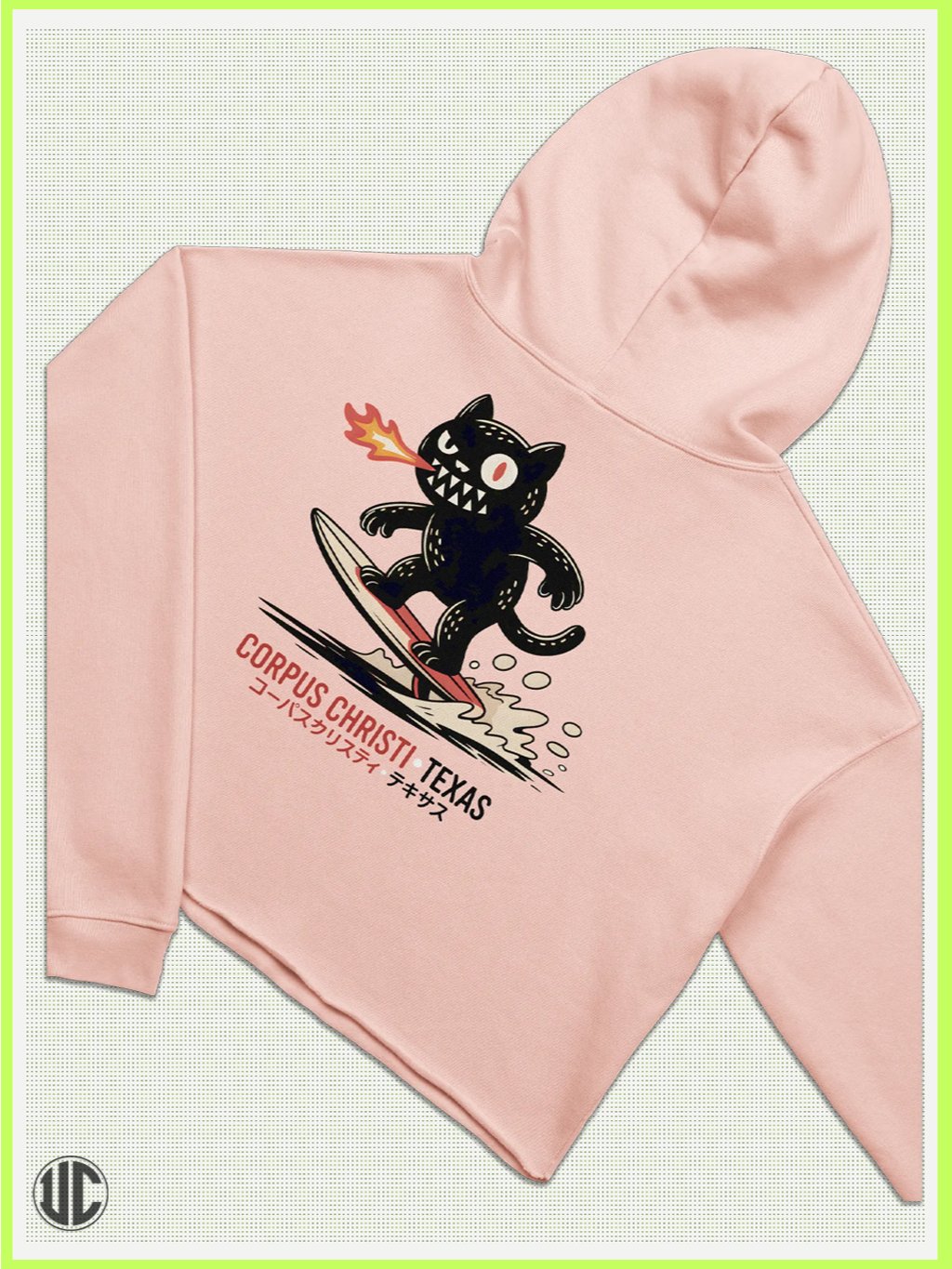 UnkoCon – Corpus Christi TX Surfer Crop Hoodie product image (4)