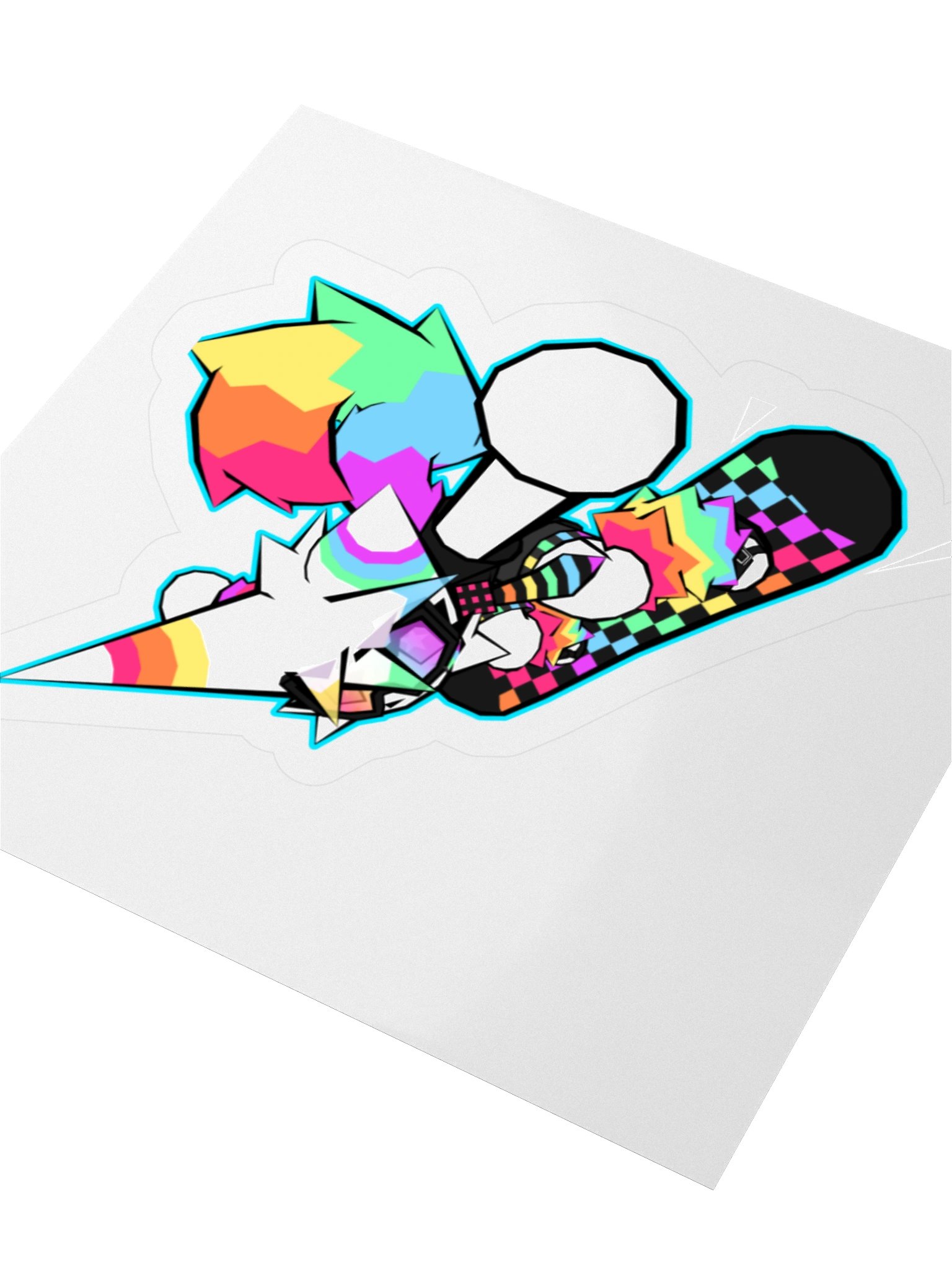GLITTER SNOWBOARD STICKER product image (7)