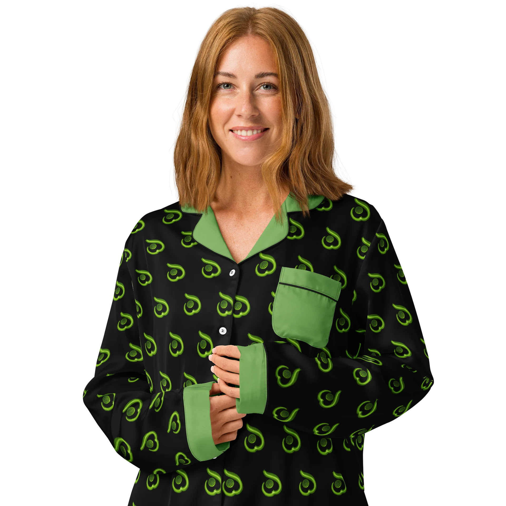 WILLOWISP Field Agent Patterned Long Sleeve Pajama Top product image (3)