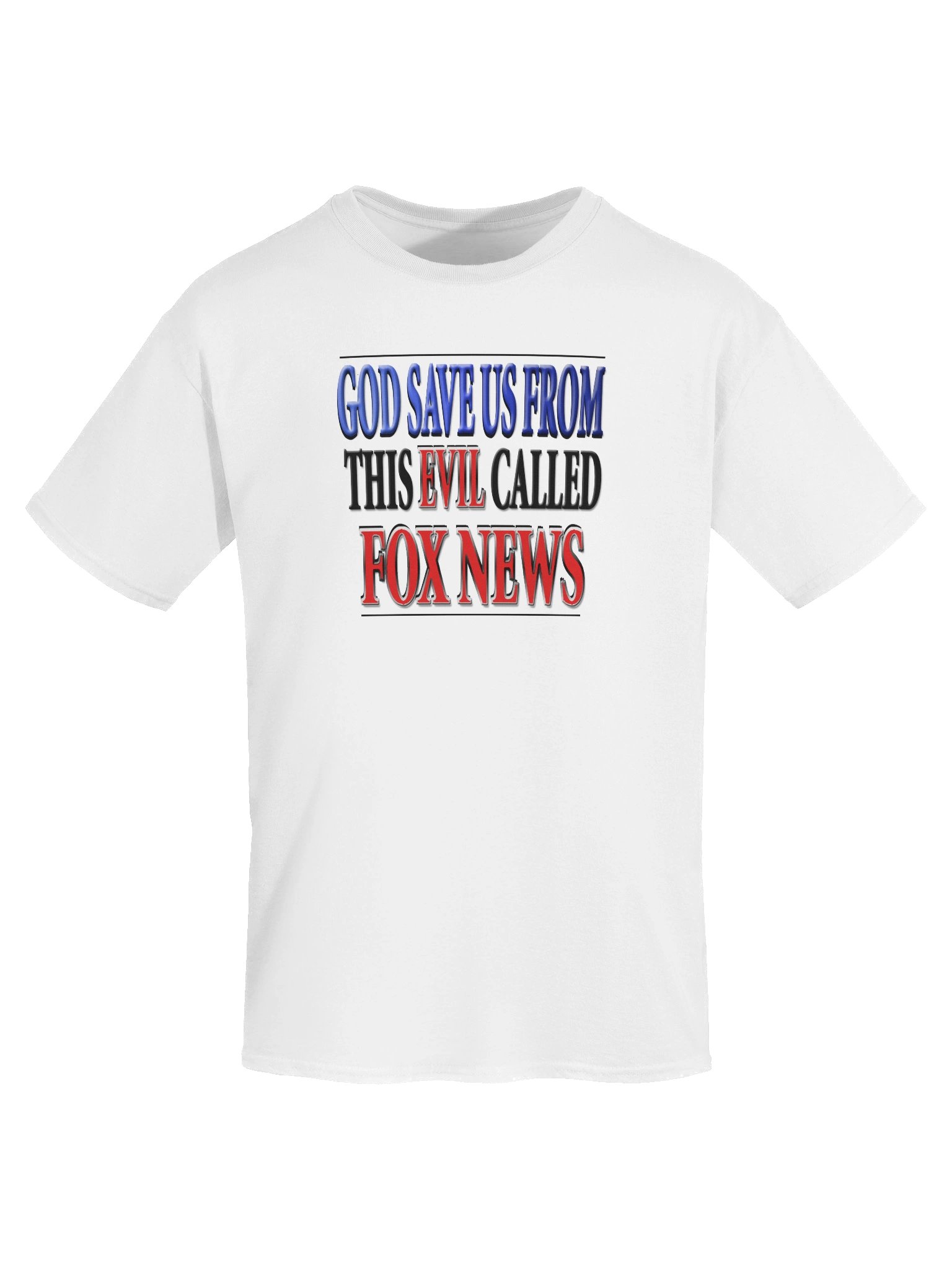 God Save Us From Fox News T-Shirt - Anti-Fox News Satire Tee product image (4)