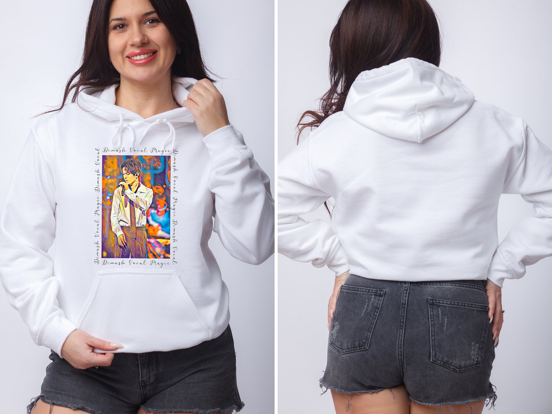 Singer From Kazakhstan Cotton Heritage Unisex Premium Hoodie product image (6)