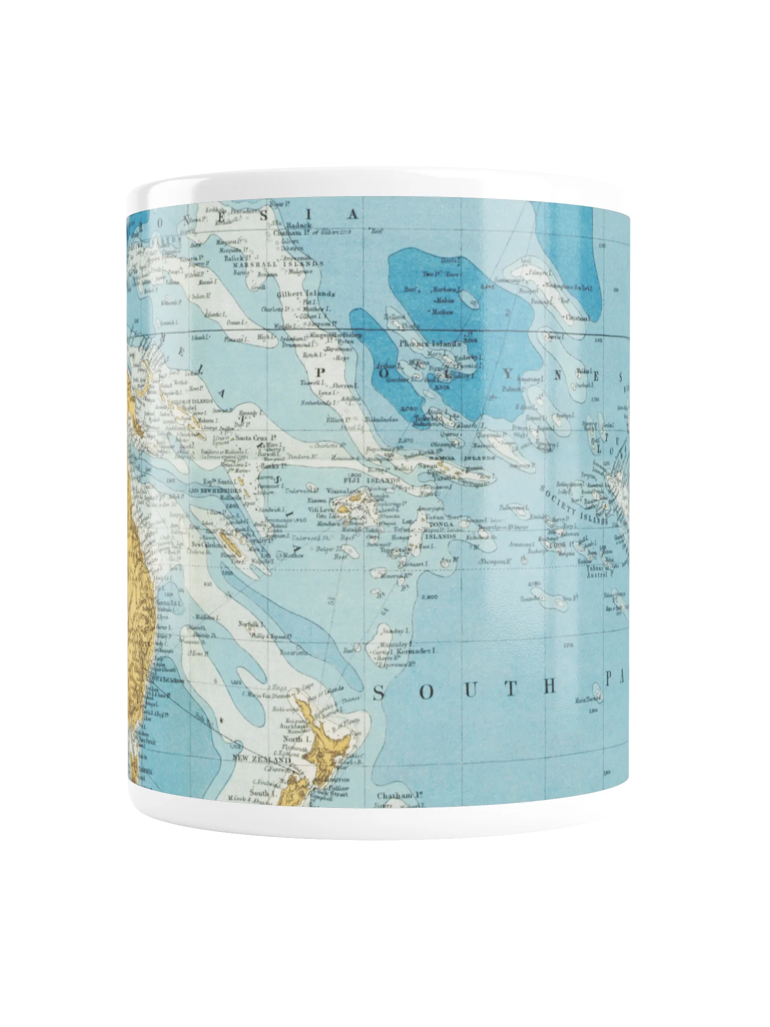 Vintage South Pacific Map Mug product image (5)