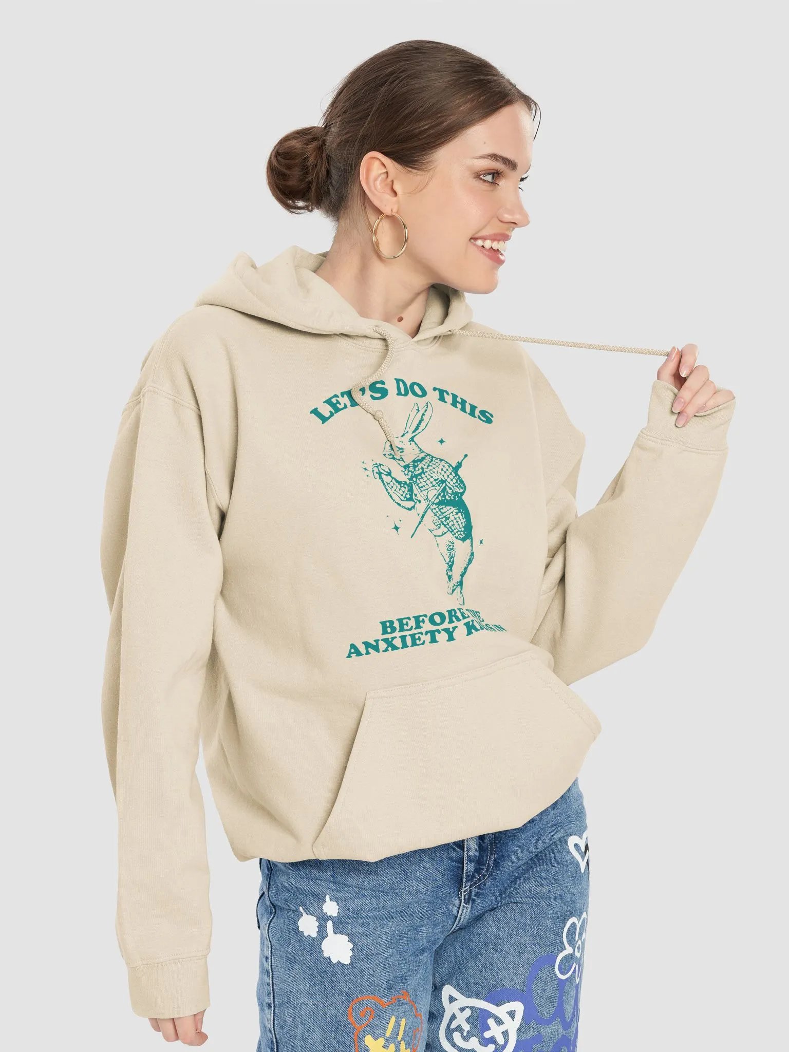 Lets do this before the anxiety kicks in Hoodie product image (7)