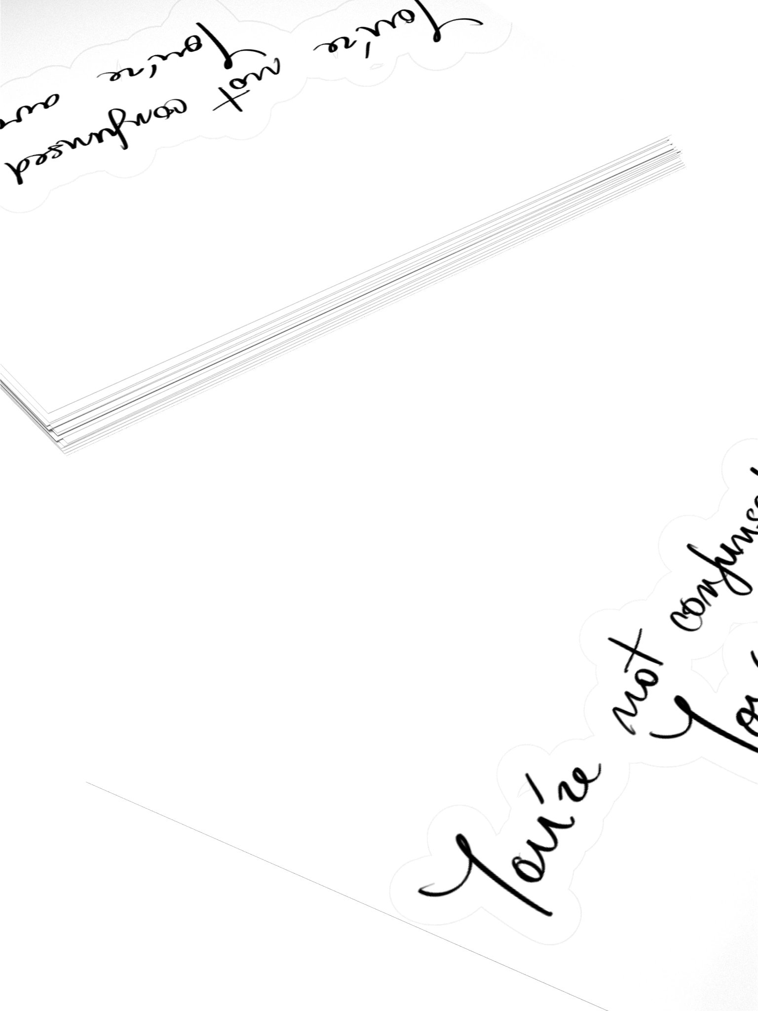 Self Awareness Sticker Original Handwriting Quote Decal Laptop Sticker Mindful Gift For Her Personal Growth Sticker product image (10)