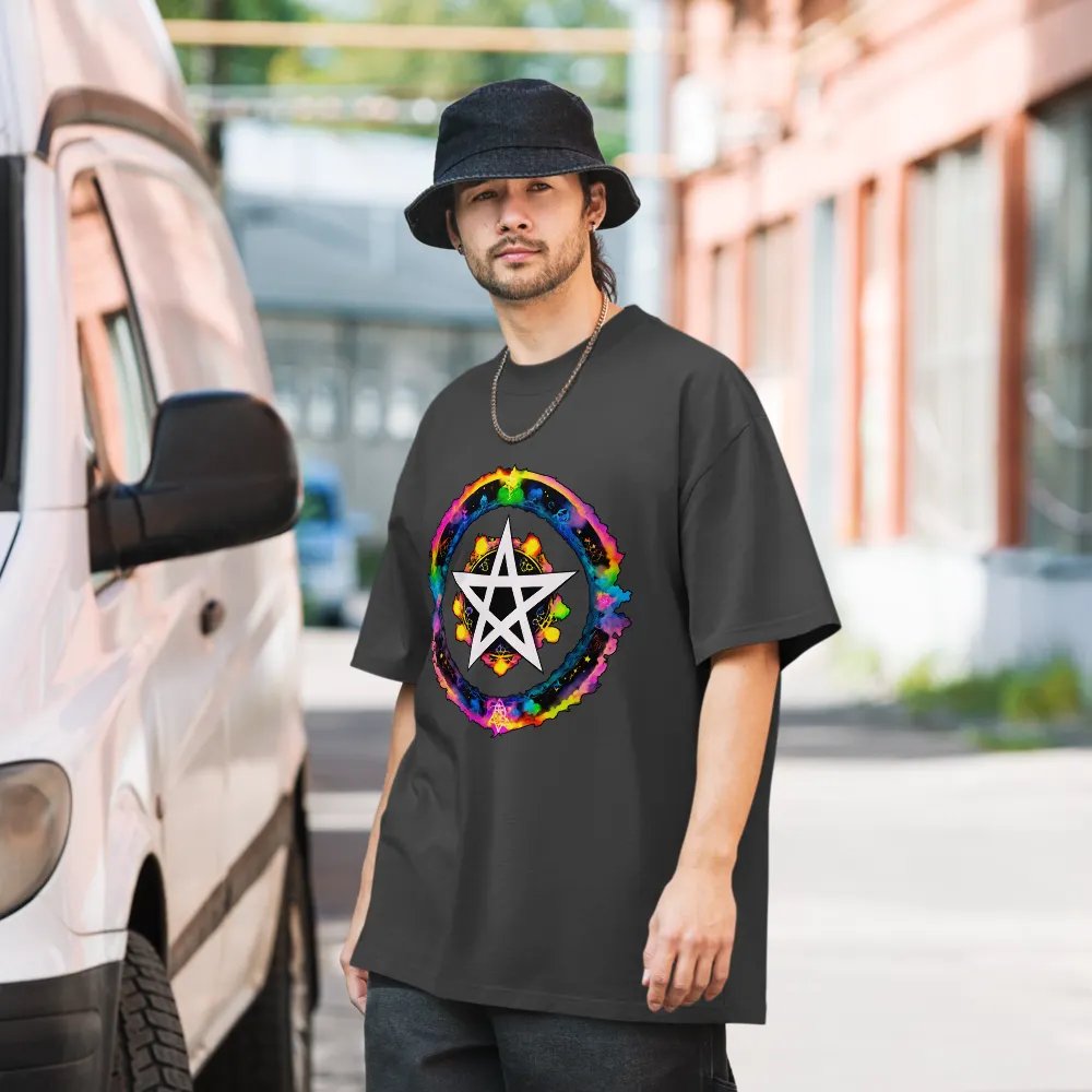 [Pentagram] Oversized T-Shirt product image (7)