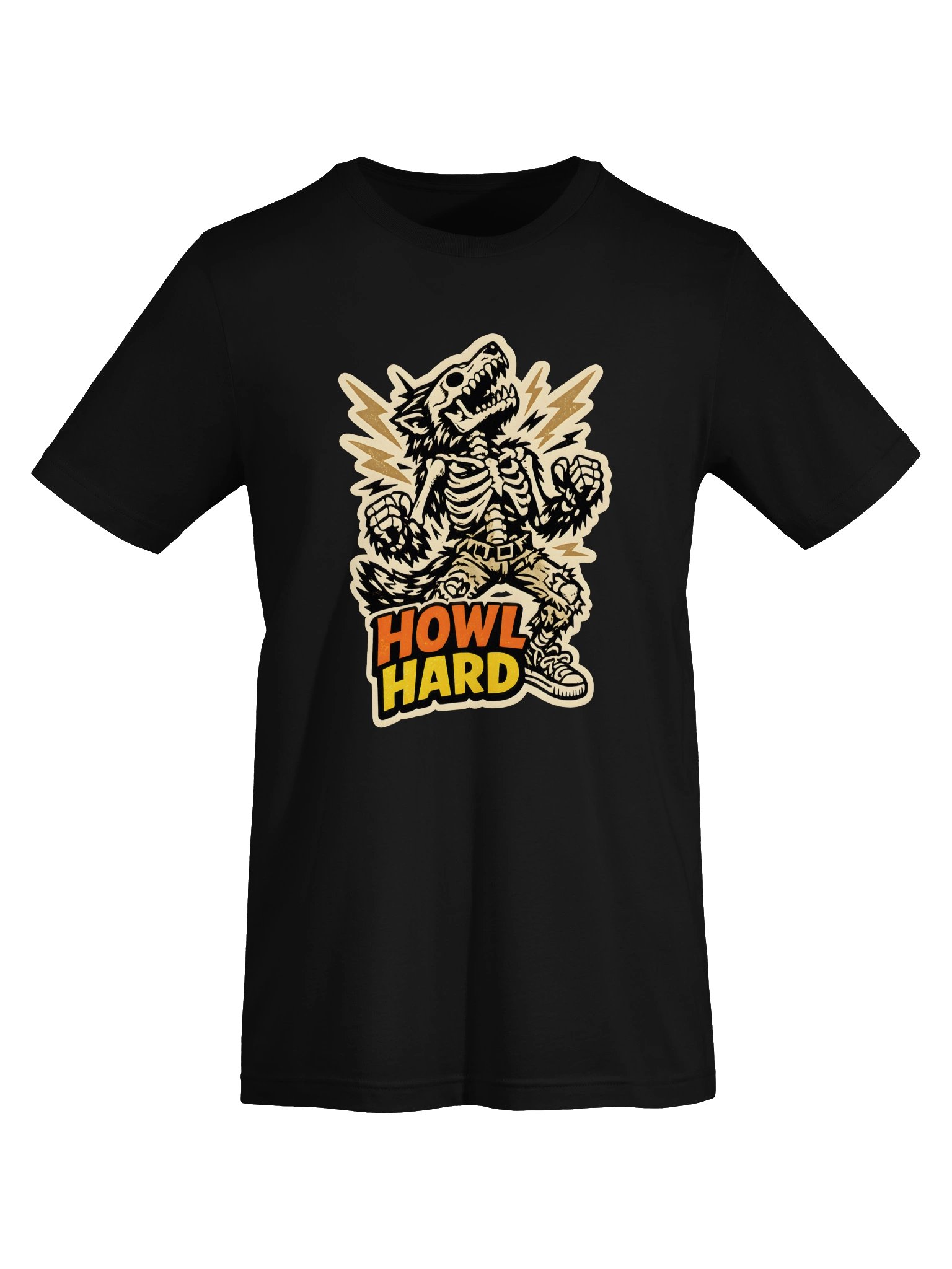 Cartoon Howling Werewolf Skeleton Sticker product image (48)