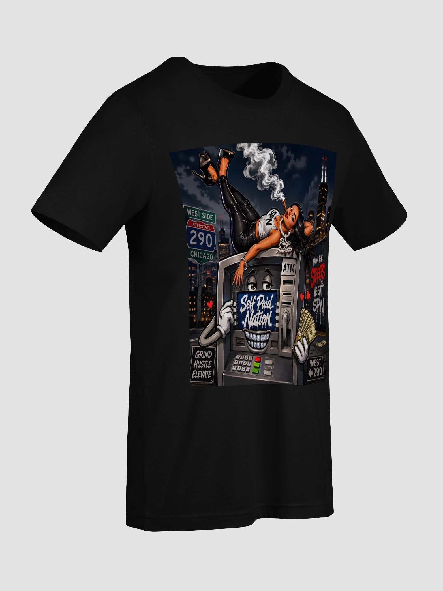 Self Paid Nation Chicago Hustle Tee product image (47)