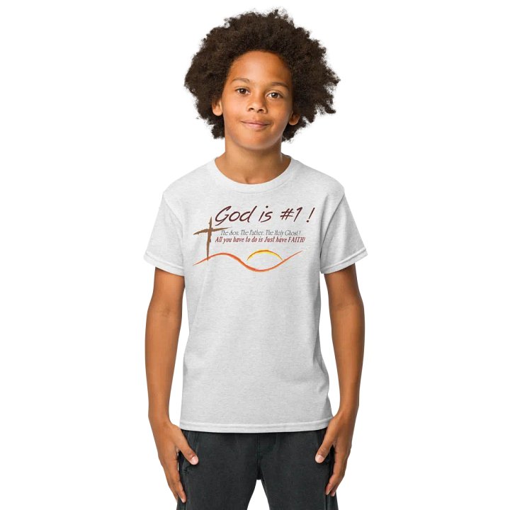 God is #1 kids shirt product image (9)