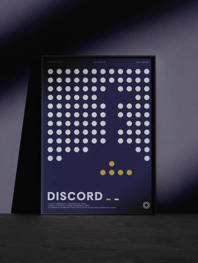 Dot : Discord — Minimalist Digital Print for Modern Interior product image (2)