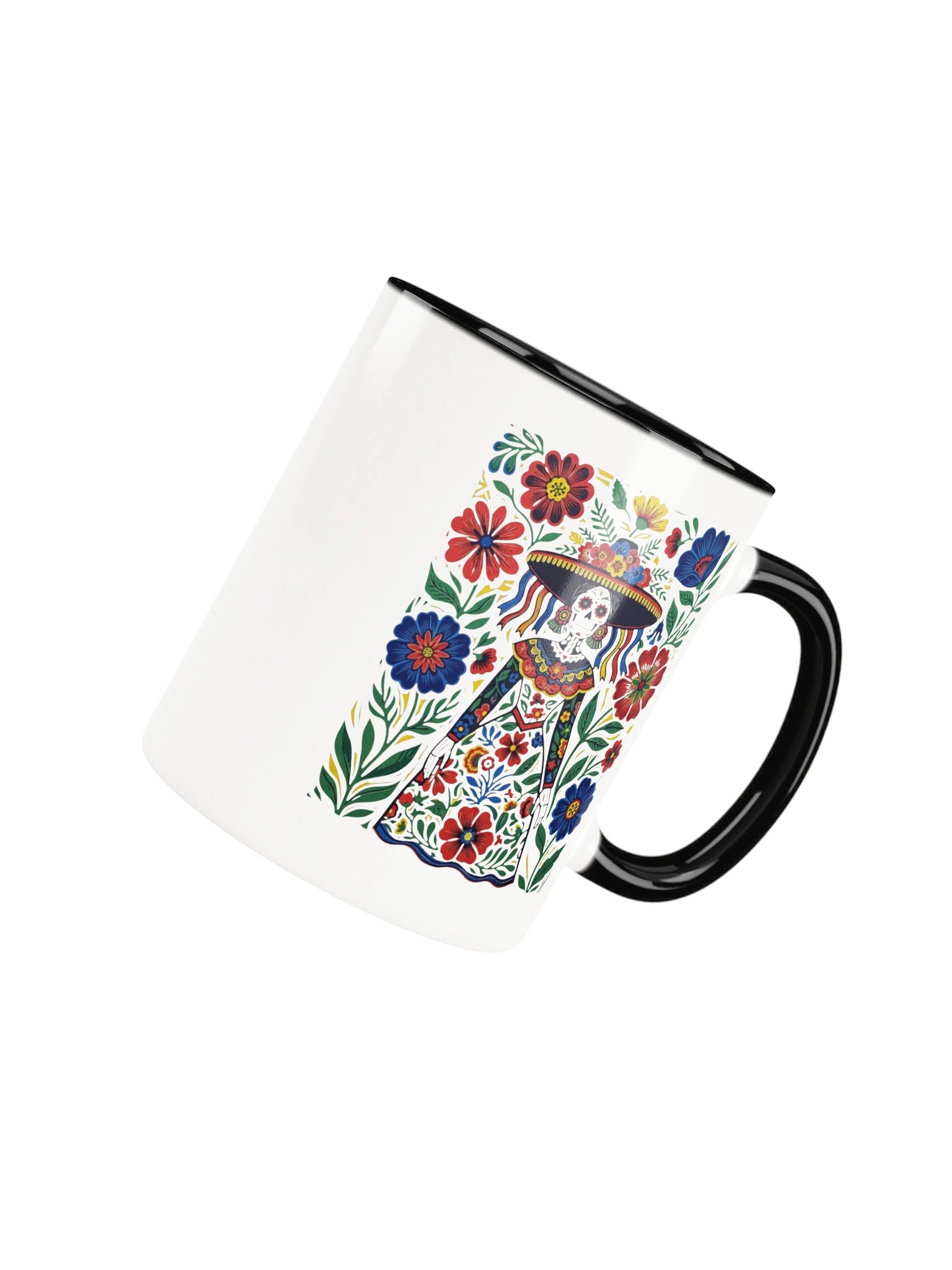 Day of the Dead Floral Skeleton Mug product image (67)