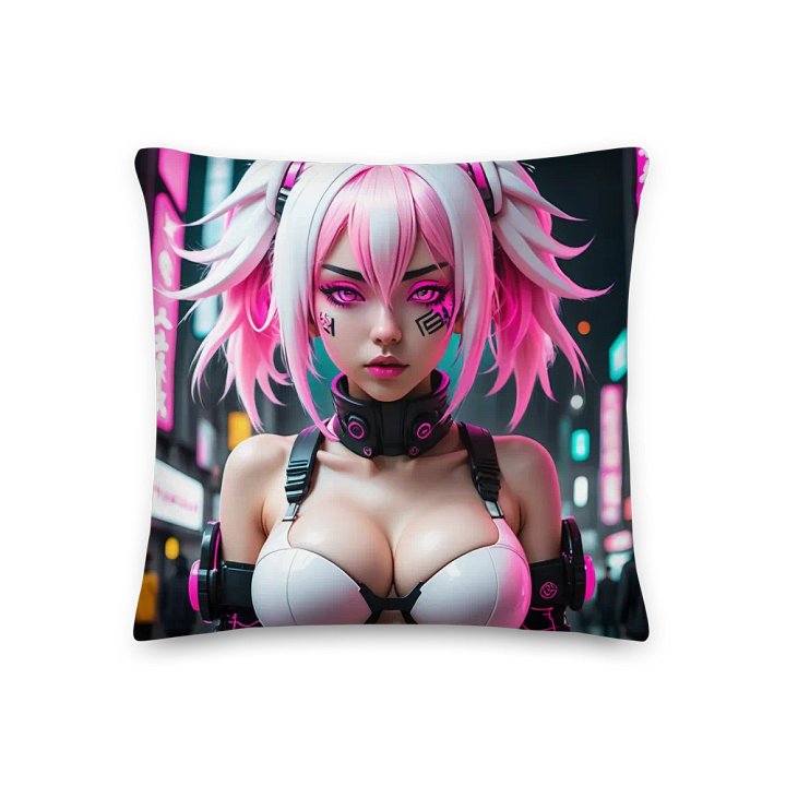 Neon Cyberpunk Dream All-Over Print Pillow product image (3)