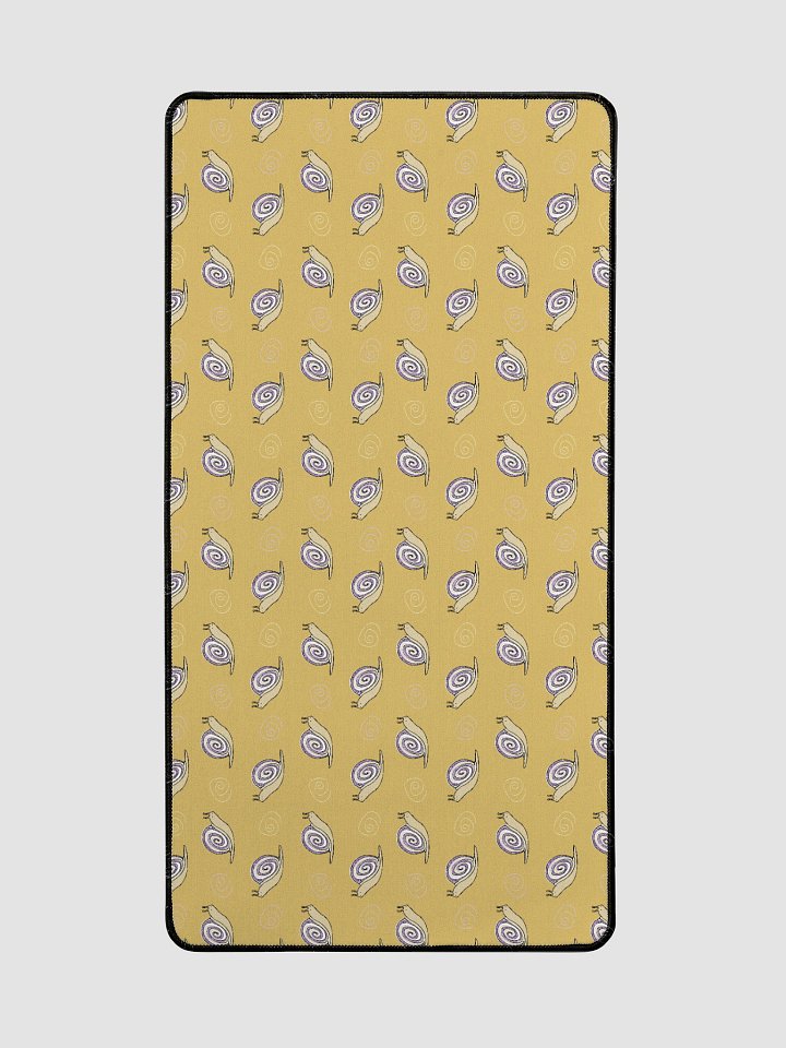 Snail Doodle Patterned Desk Mat, yellow product image (2)