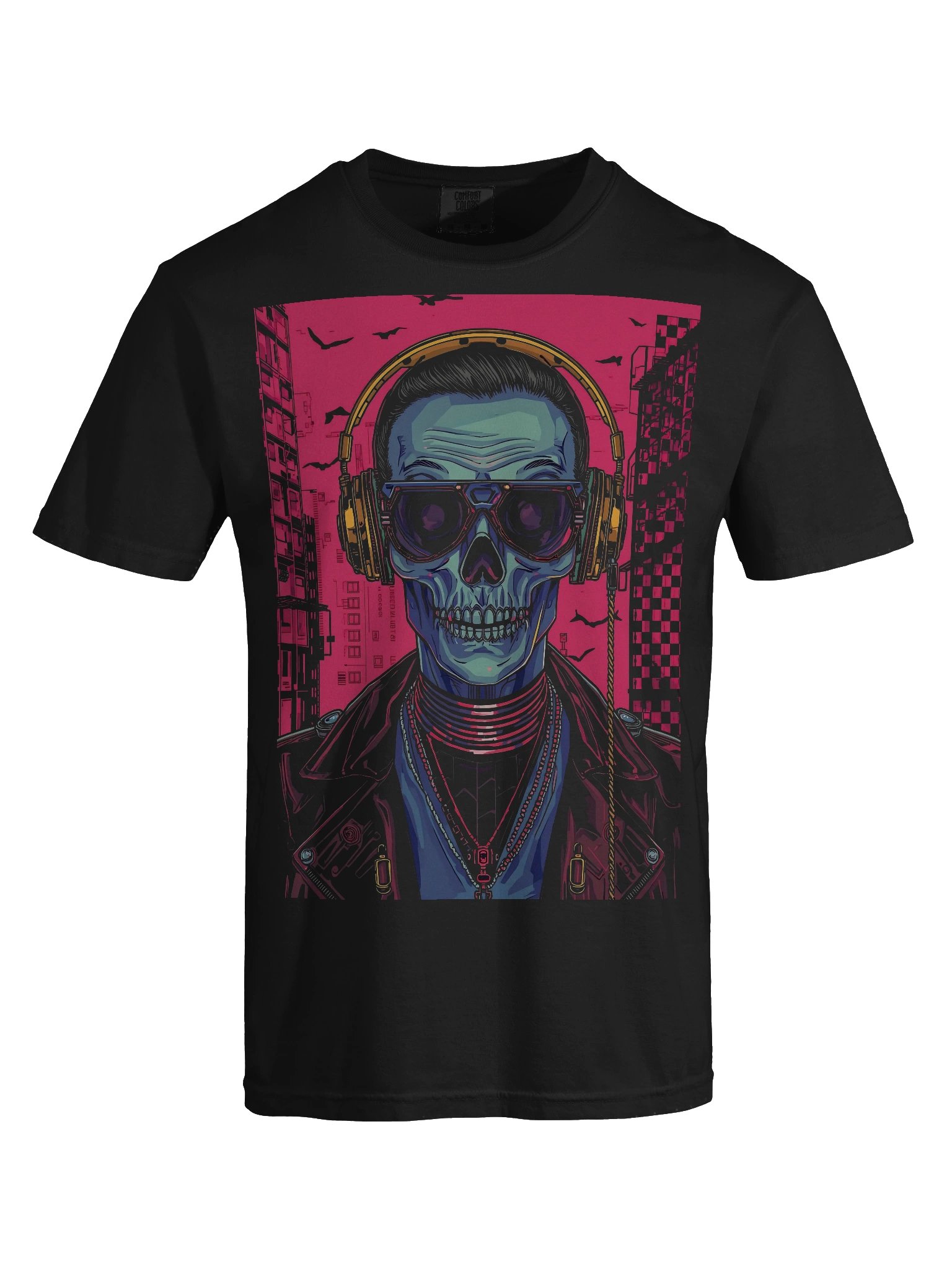 Cyber Skull Rapper Heavyweight T-Shirt product image (2)