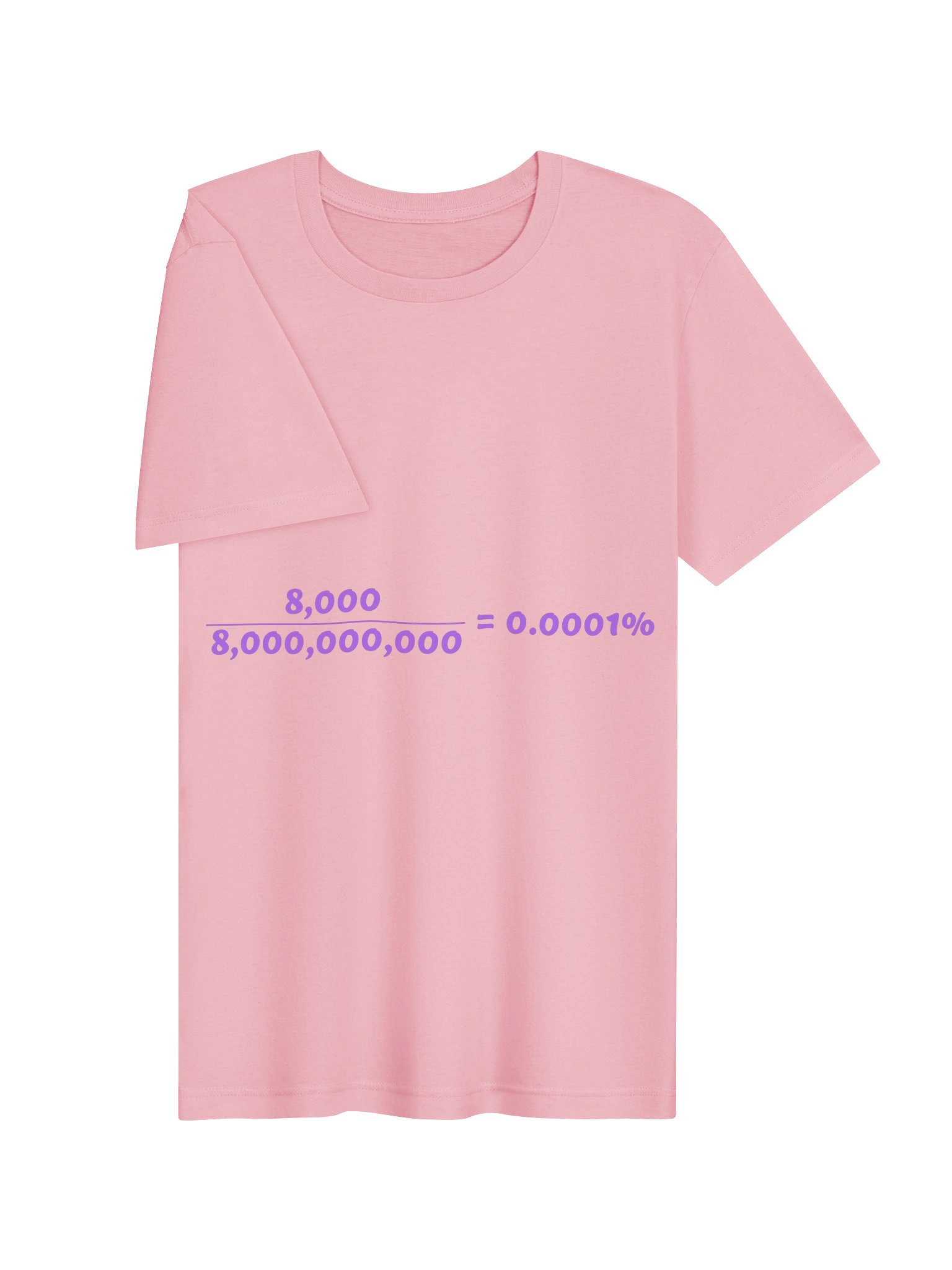 8 OVER 8 BILLION — Tee (Pink) product image (3)
