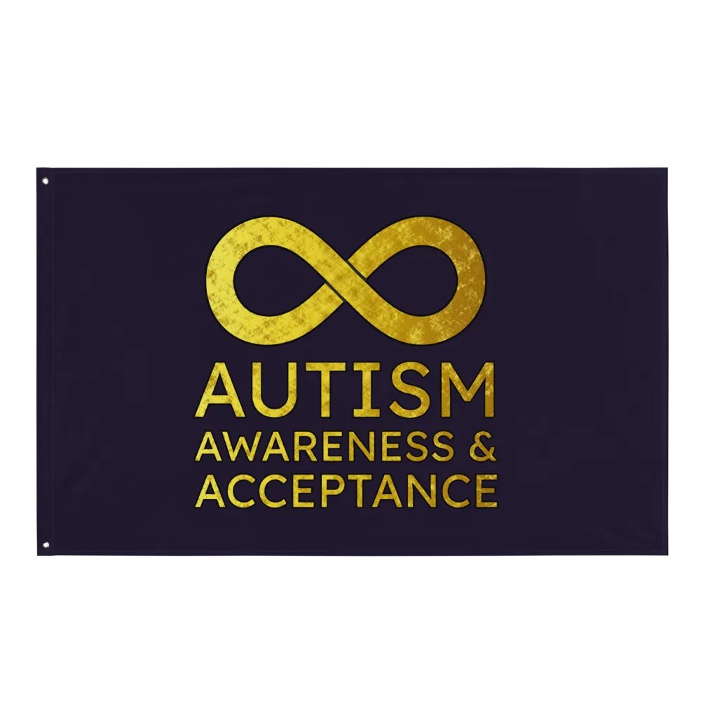 Autism Awareness & Acceptance Flag (Purple) product image (1)