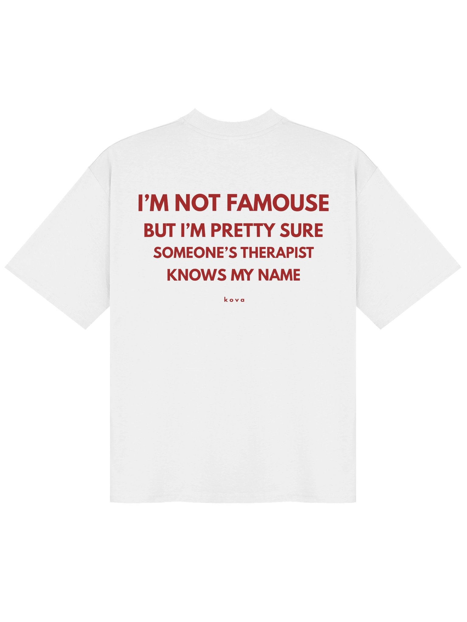 My Therapist Knows Your Name — Oversized Tee product image (1)