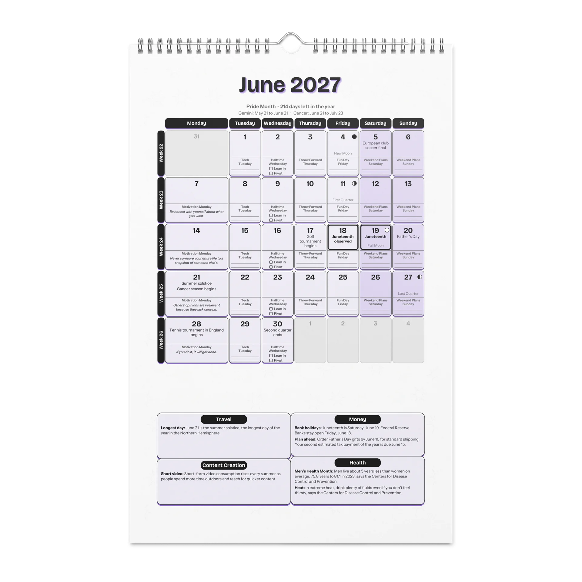 MY YEAR Planner + Calendar 2027 by Rob Virtuoso product image (8)