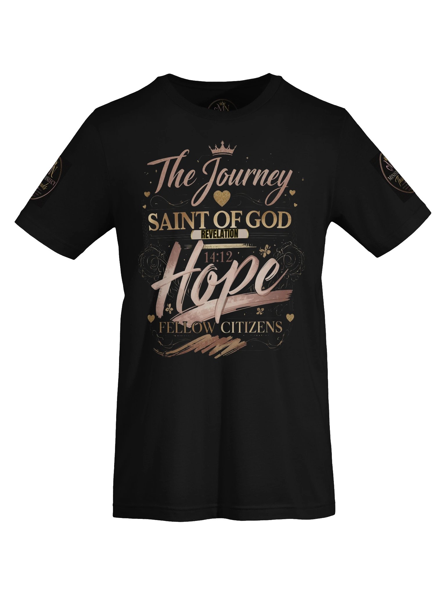 Saint of God — "The Journey" Rose-Gold Christian Tee product image (7)