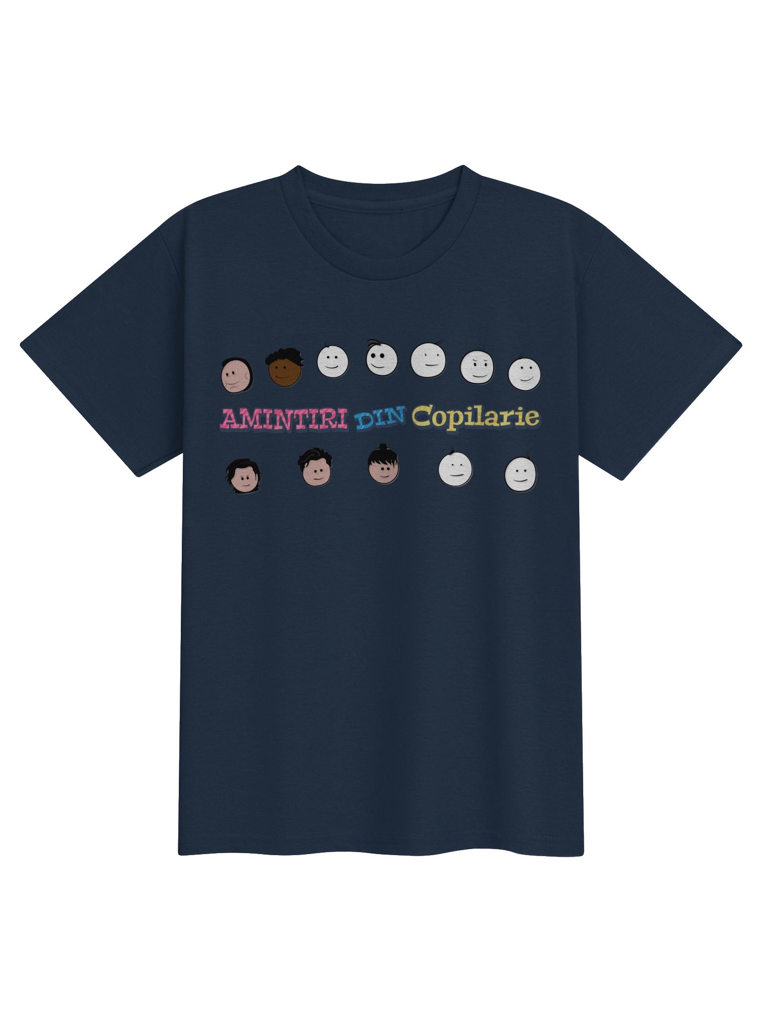 👕 Tricou Bleumarin Fete „Amintiri Din Copilărie” – Personajele product image (1)