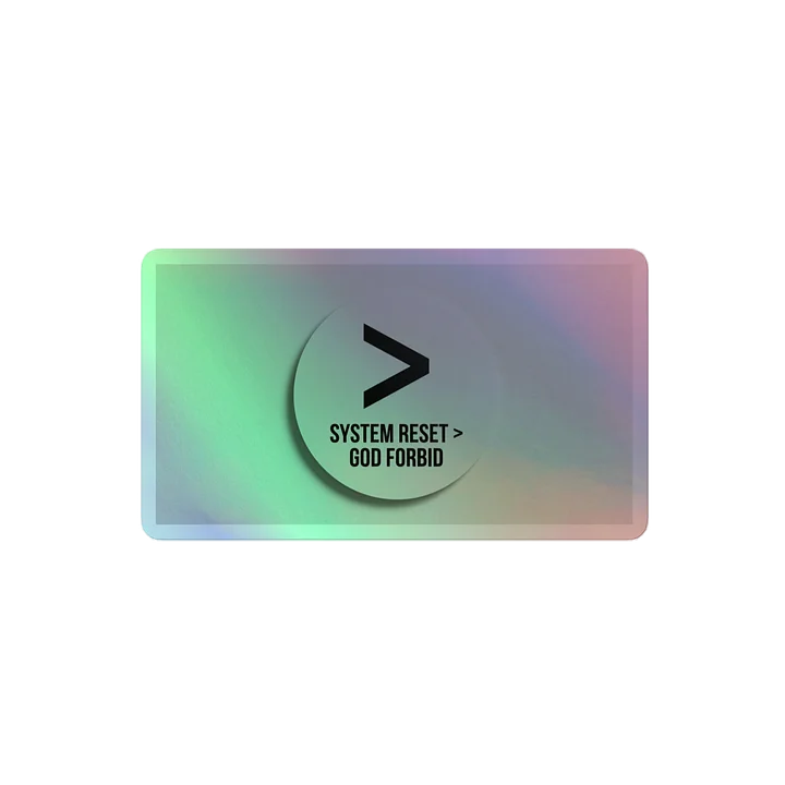 The "System Reset > God Forbid" Terminal Sticker product image (2)