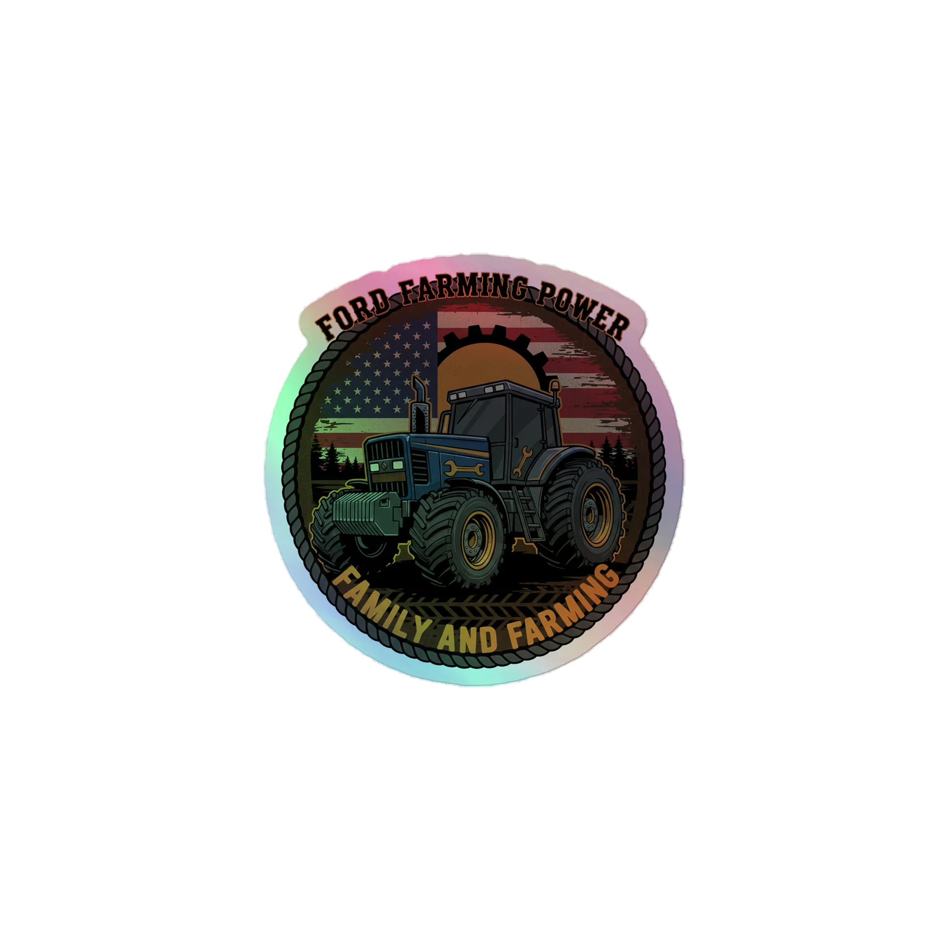Ford Farming Power Holographic Sticker Sheet product image (1)
