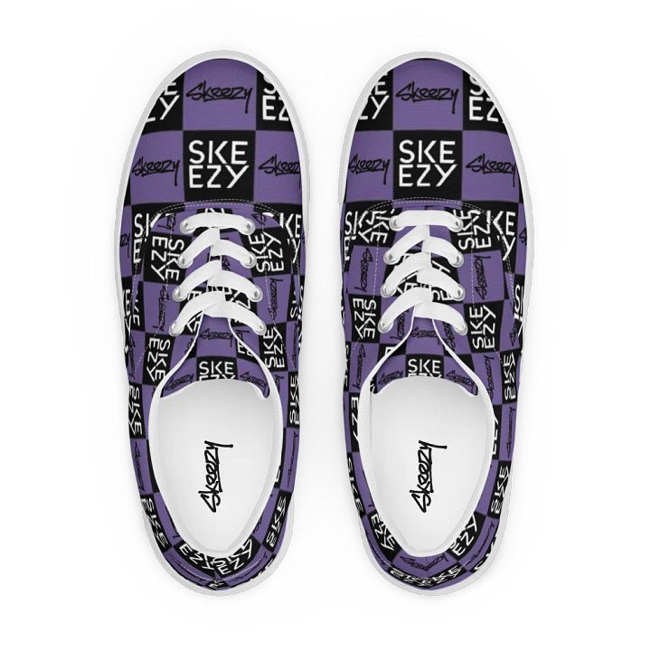 Checkered Skeezy Lace-Up Shoes PUR/BLK (Men's) product image (2)