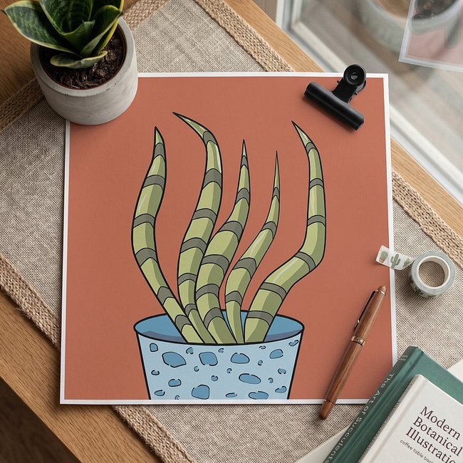 Unframed Potted Houseplant Posters