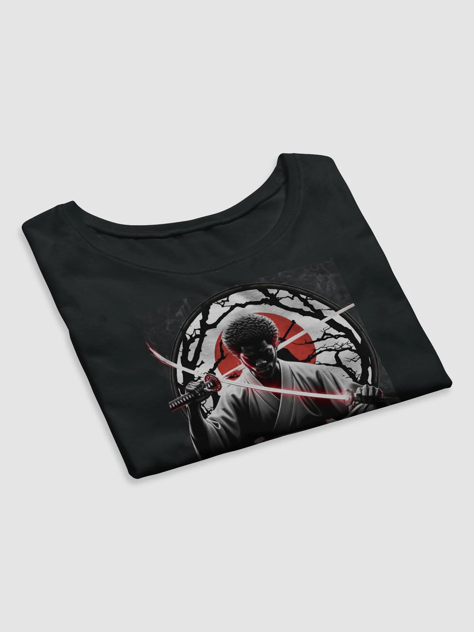 Black Samurai Crop Top Tee product image (7)