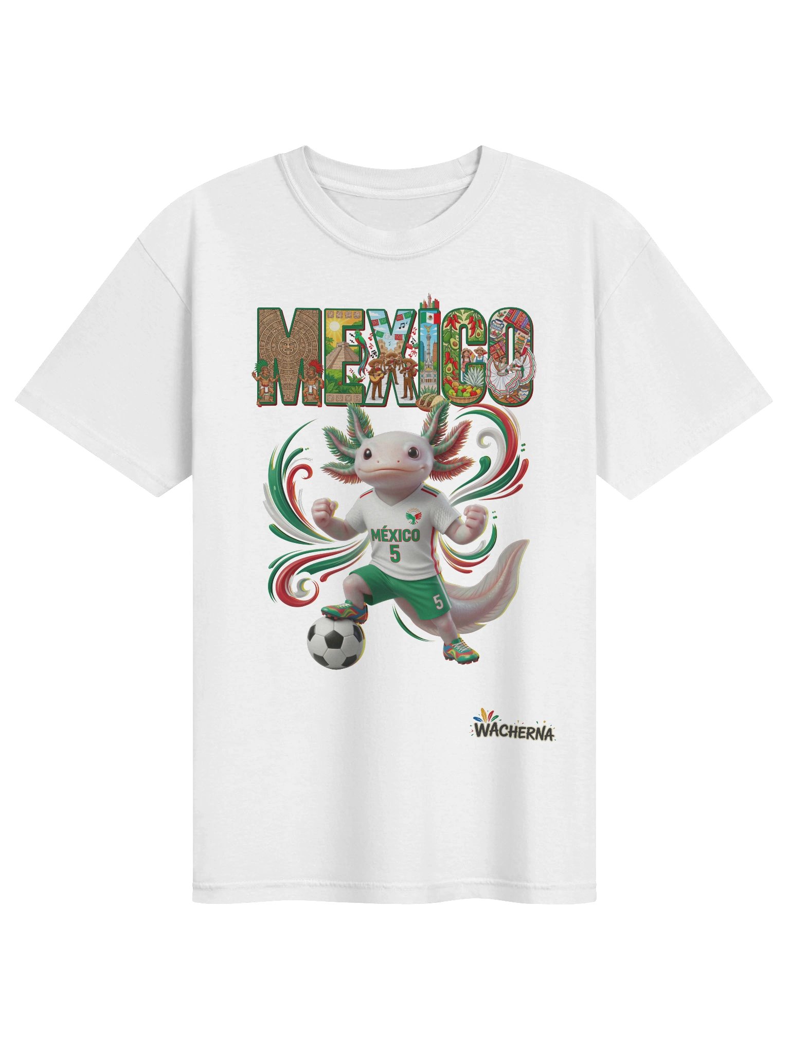 Mexico Soccer Axolotl - Mexican Pride Football Mascot product image (99)