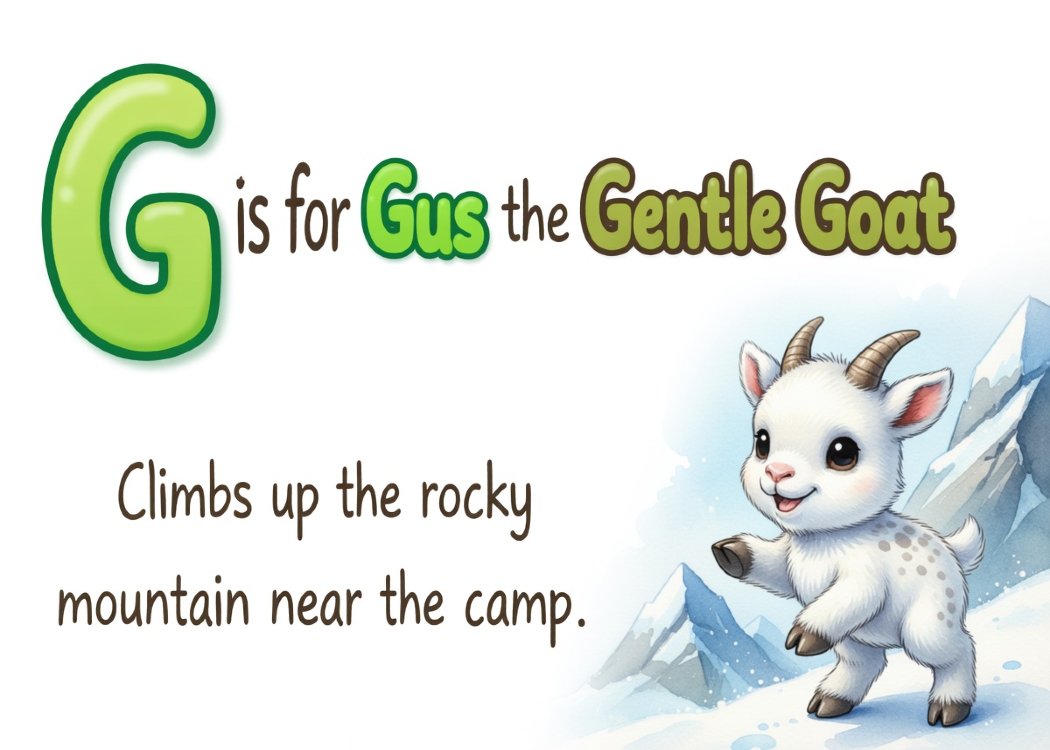 Adventure Cubs A–Z Animal Flash Cards | Fun & Educational Learning Set for Kids Ages 3–8 | Printable Homeschool Resource product image (8)