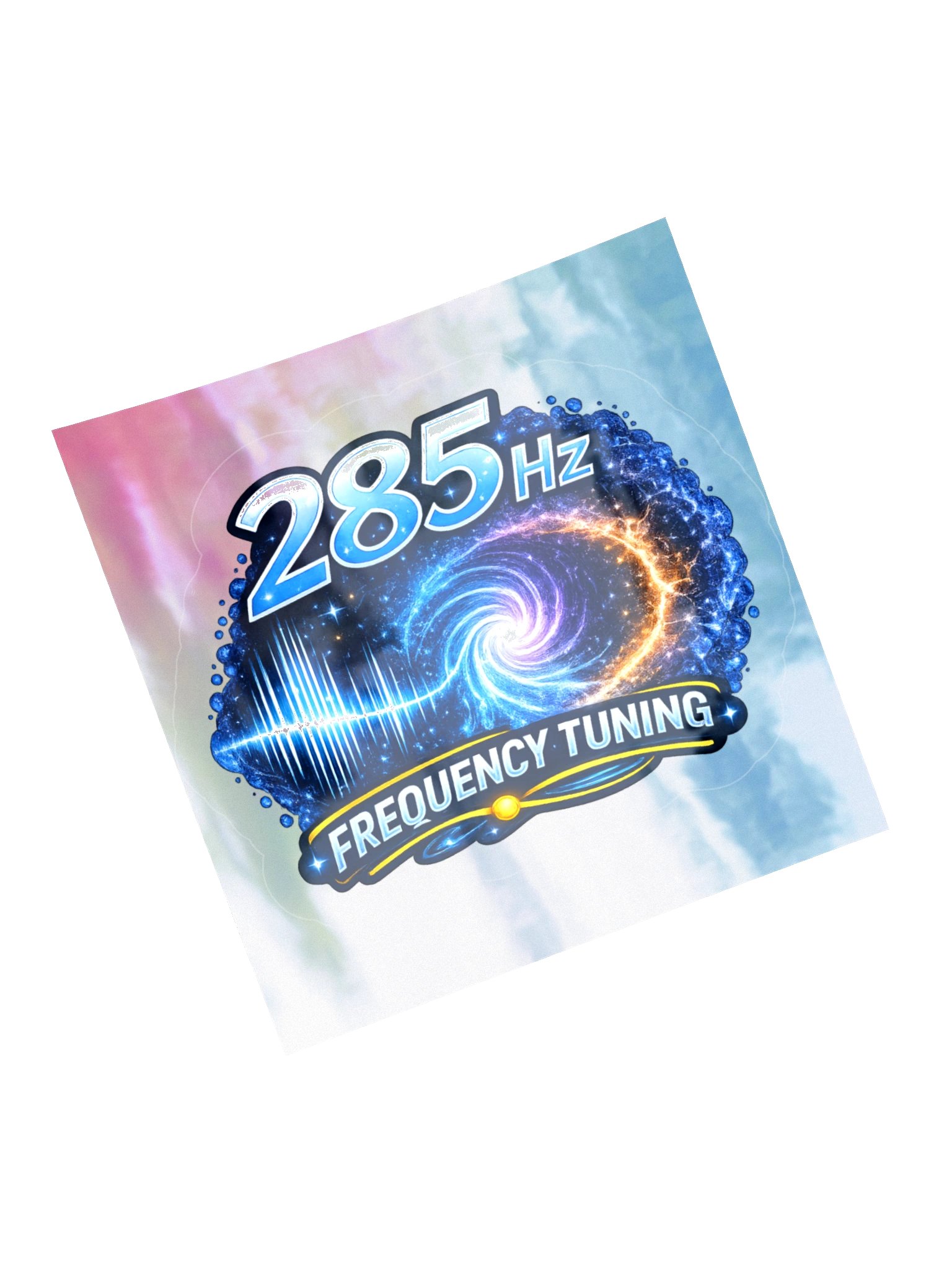 285 Hz Frequency Sticker on Holographic backing product image (13)