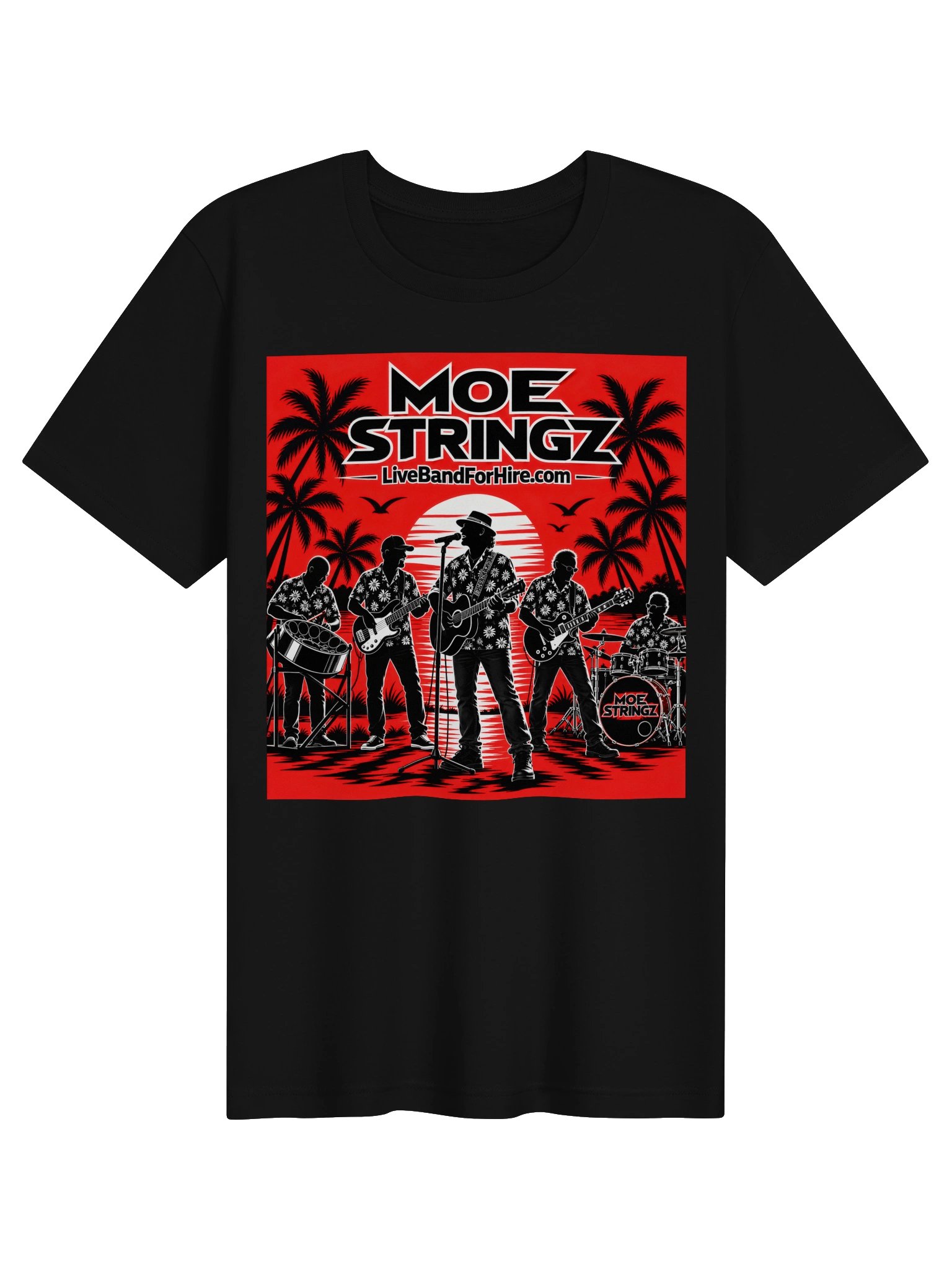 Moe Stringz T-Shirt Black product image (1)