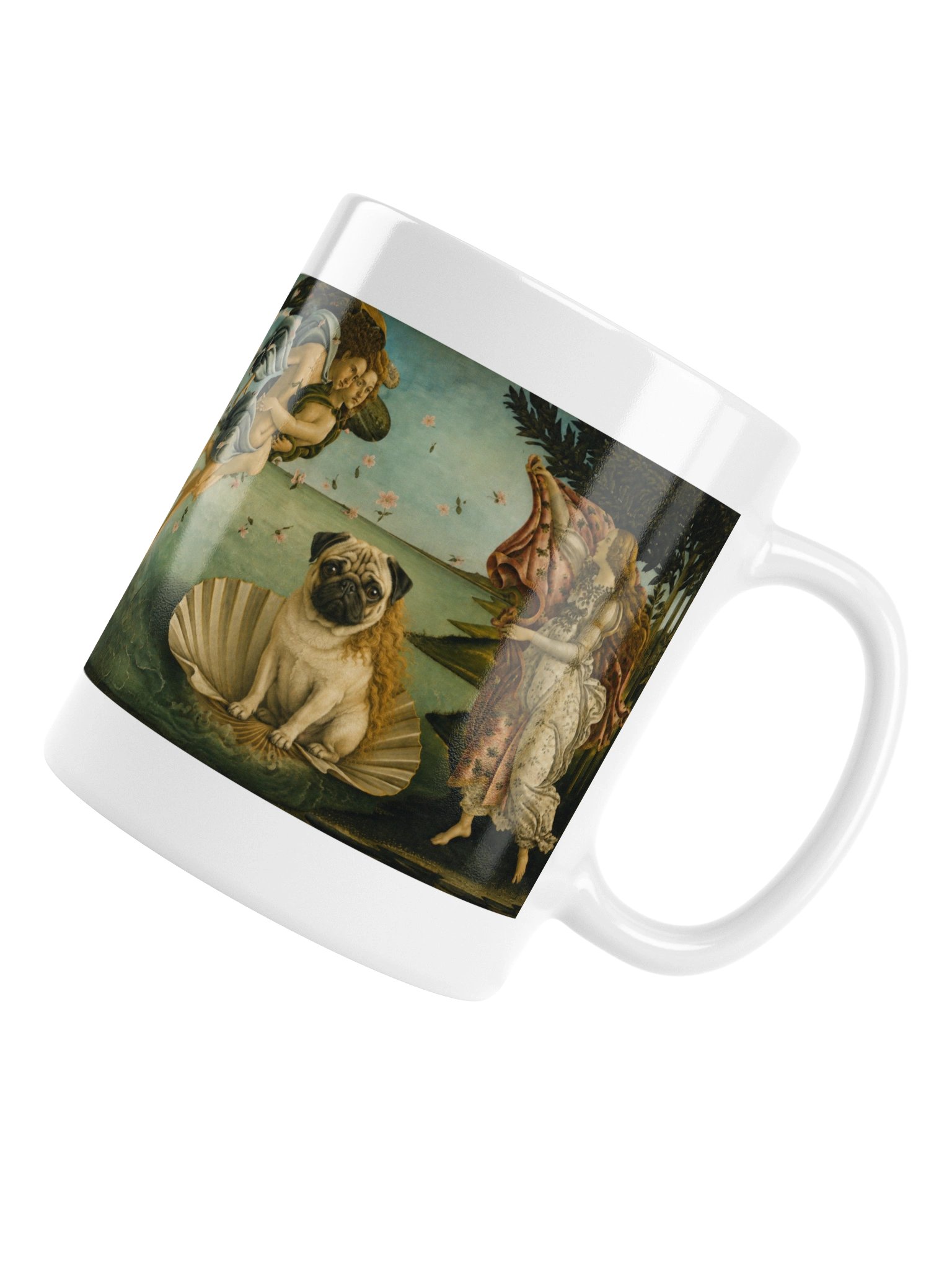 Pug The Birth of Venus Mug product image (6)