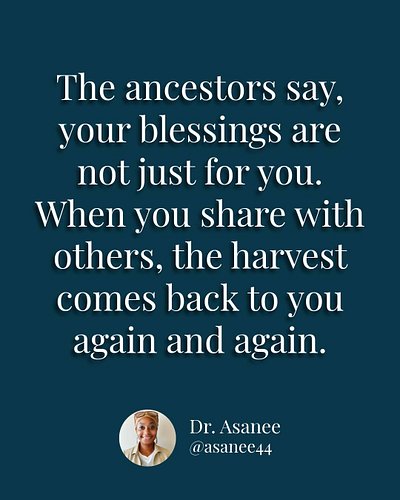 When you share what you have, the harvest keeps coming back to you in more ways than you can imagine. 

Generosity opens the ...