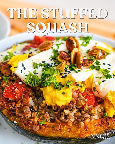This stuffed kabocha squash turned out SO cozy and delicious! 

Creamy, hearty, and packed with plant based goodness. Using o...