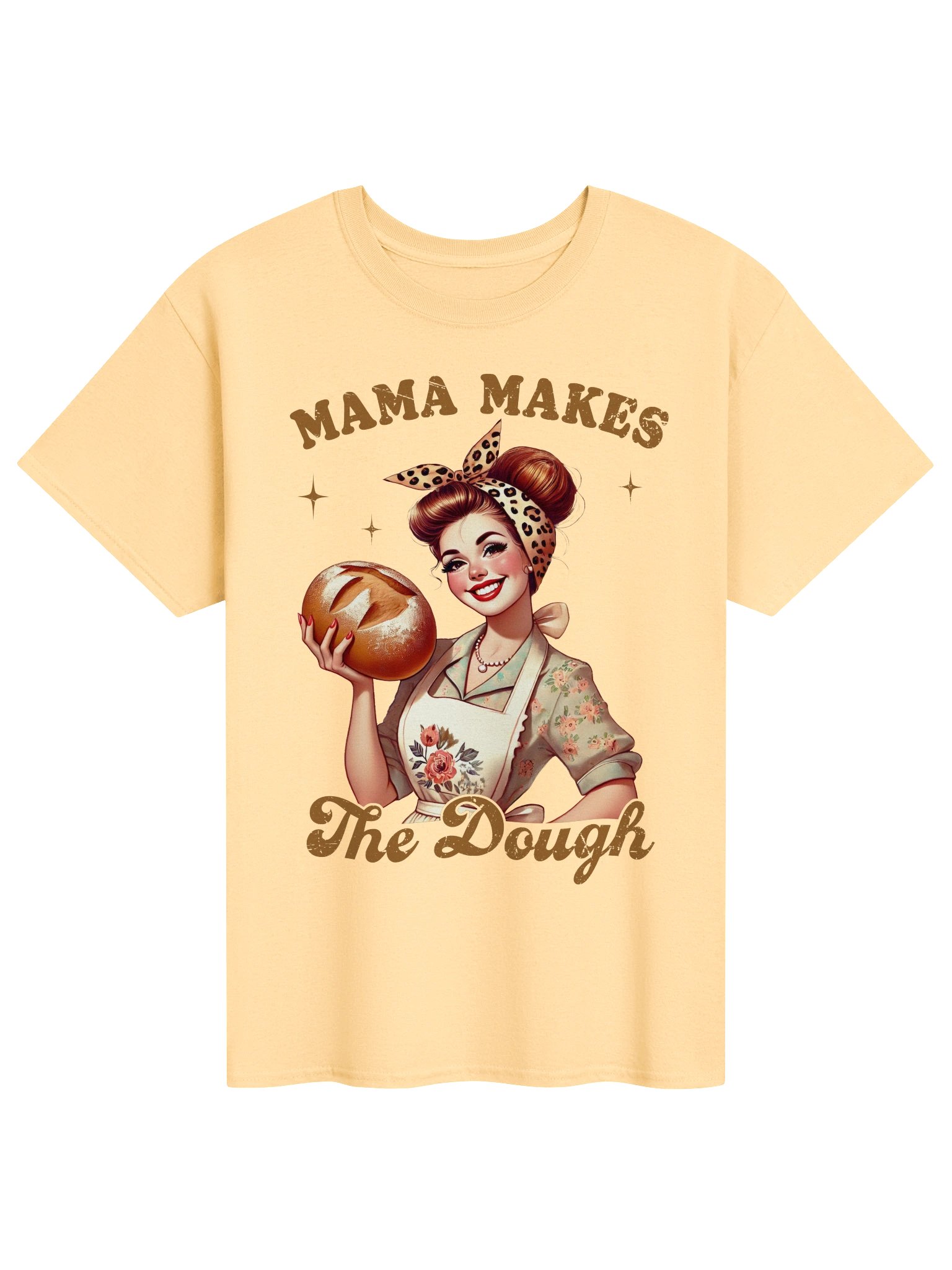 Mama Makes The Dough T-Shirt | Funny Baking Mom Graphic Tee product image (4)