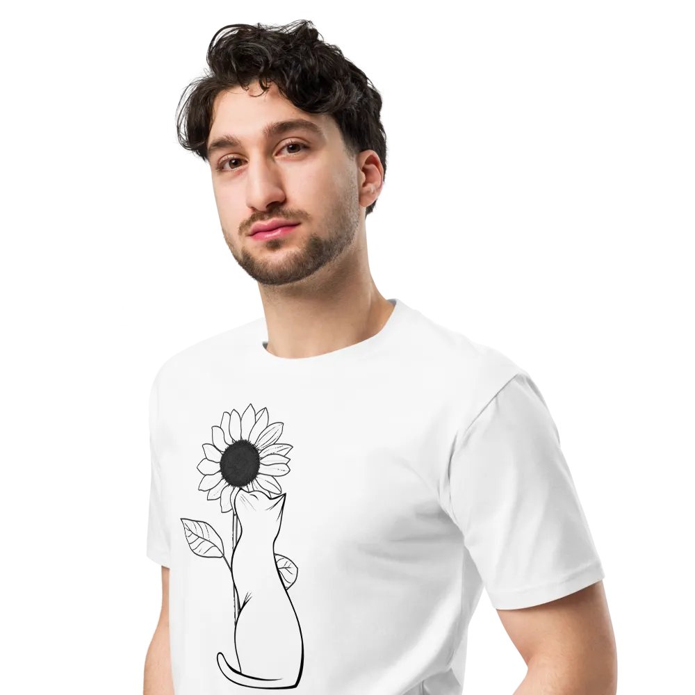 Sunflower Cat Supreme Comfort Unisex T-Shirt product image (4)