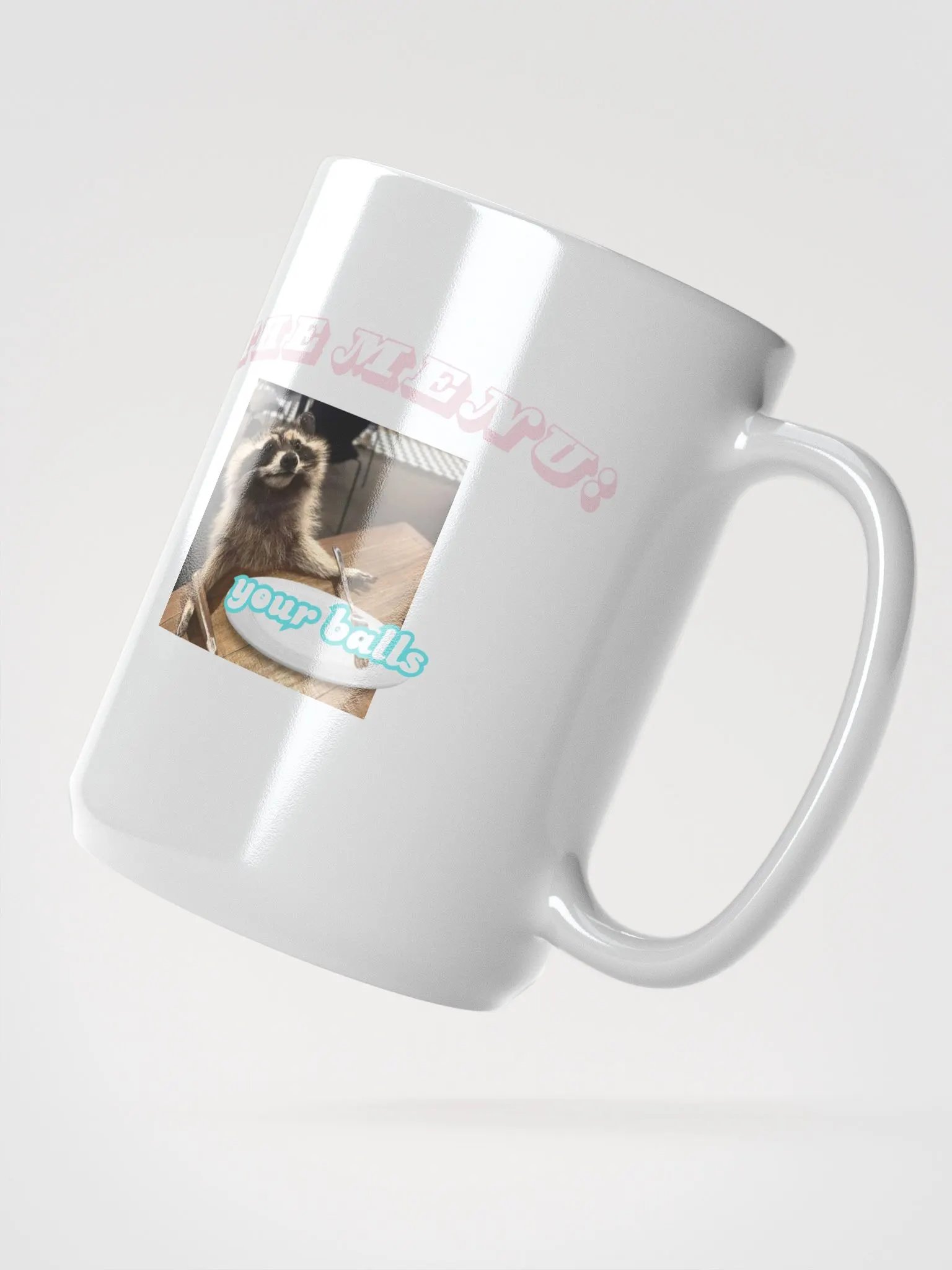 The Menu: Your Balls, Raccoon Mug, Large product image (3)