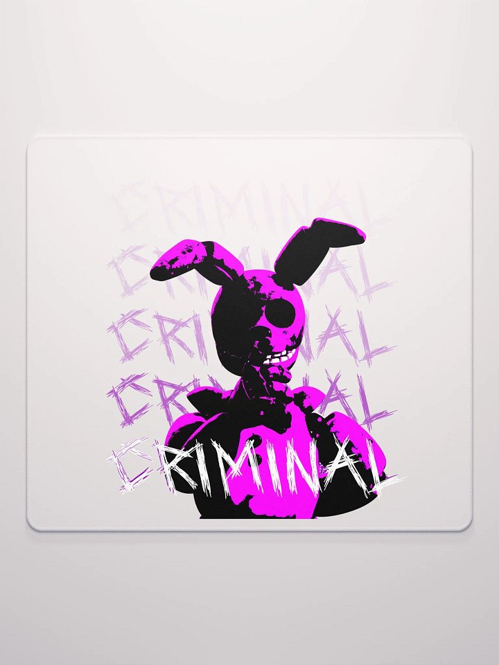 CRIMINAL - PREMIUM Gaming Mousepad (White) product image (2)