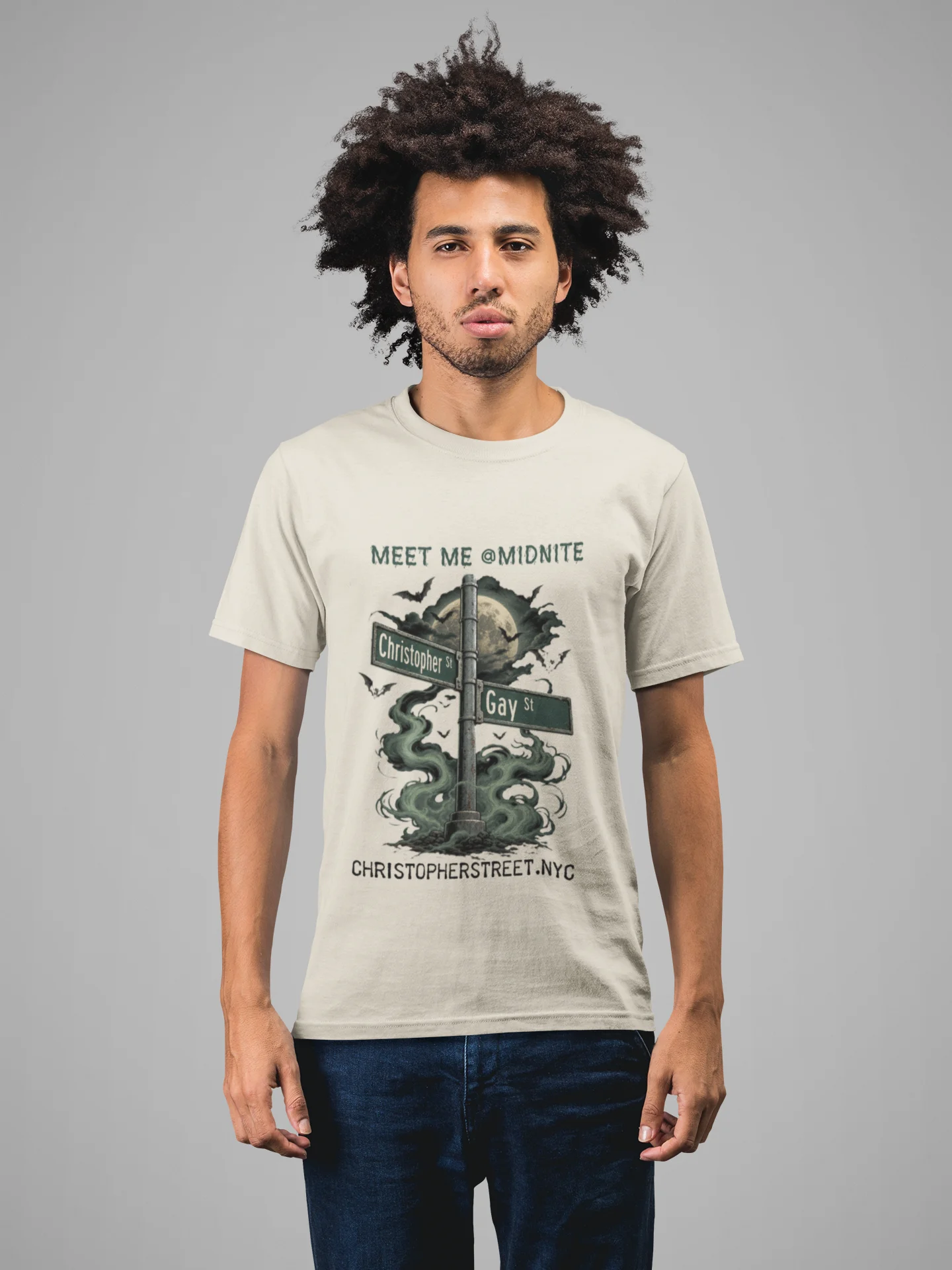 Meet Me @Midnite | Christopher & Gay Streets Halloween Pride Tee product image (1)