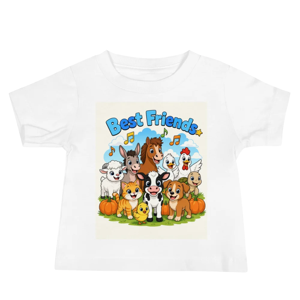 Farm Animal Cartoon Song Baby Tee product image (2)