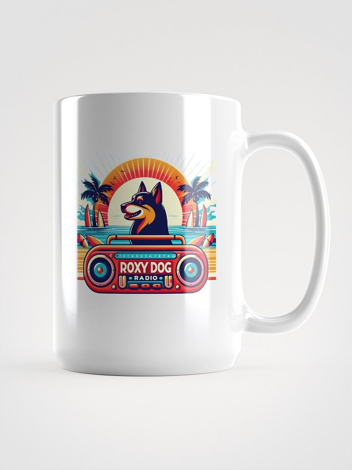 Roxy Dog Radio Boombox Beach Coffee Mug product image (1)