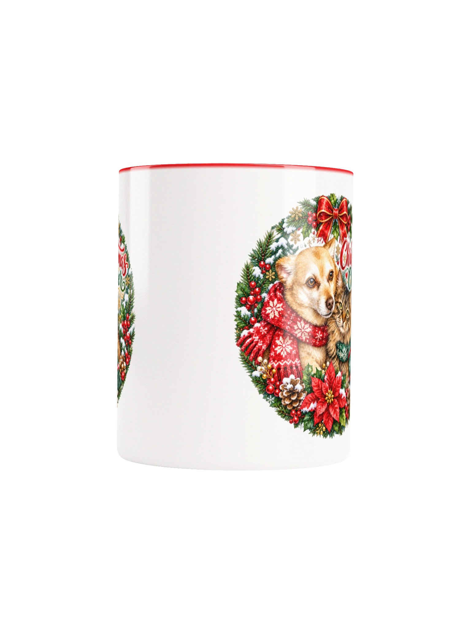 Christmas Cheer Cat and Dog Holiday Mug product image (25)