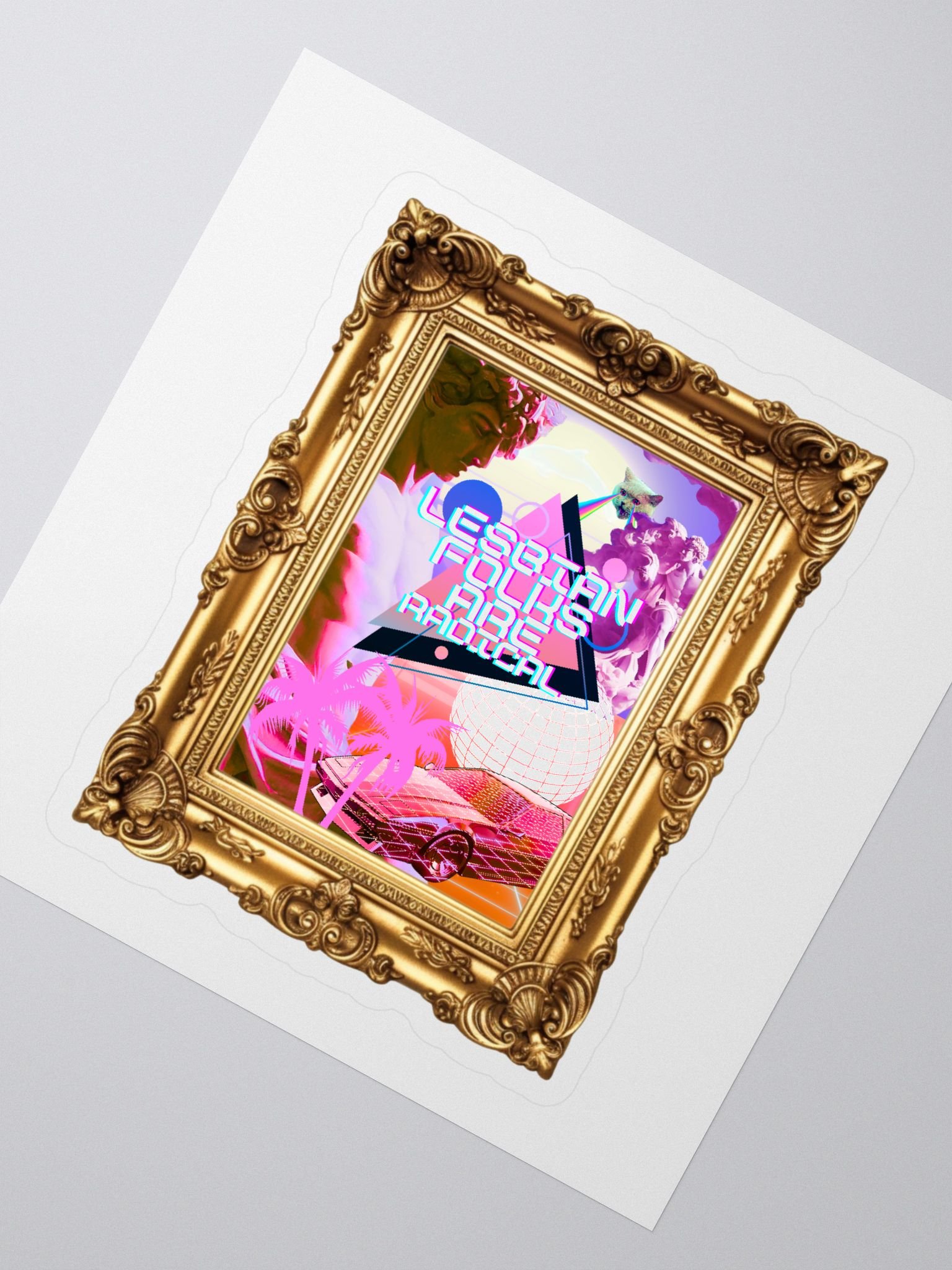 Radical Pride - Lesbian Folks Are Rad (Sticker) product image (2)