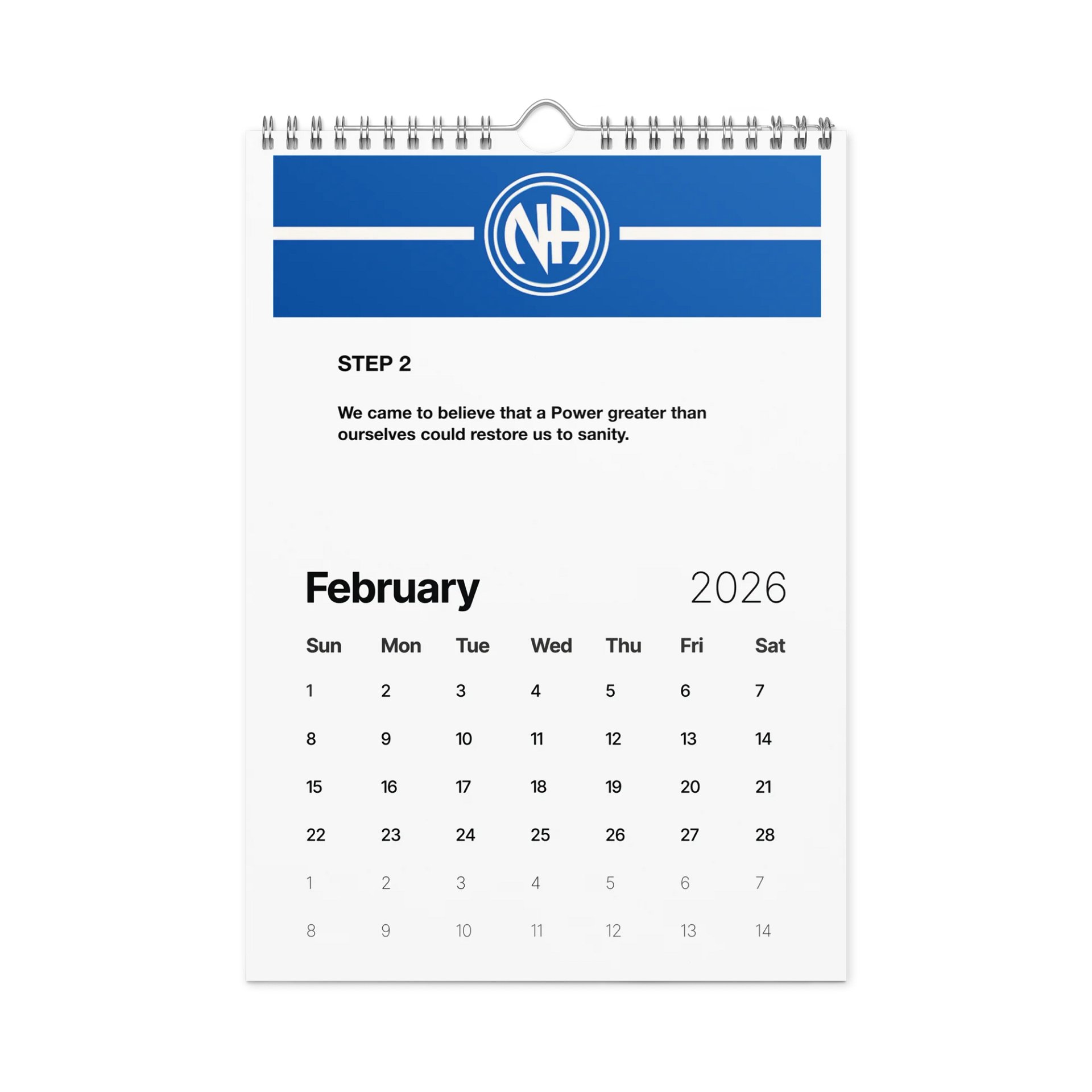 NA Basic Wall Calendar 2026 – Narcotics Anonymous Monthly Calendar for Planning & Recovery product image (3)