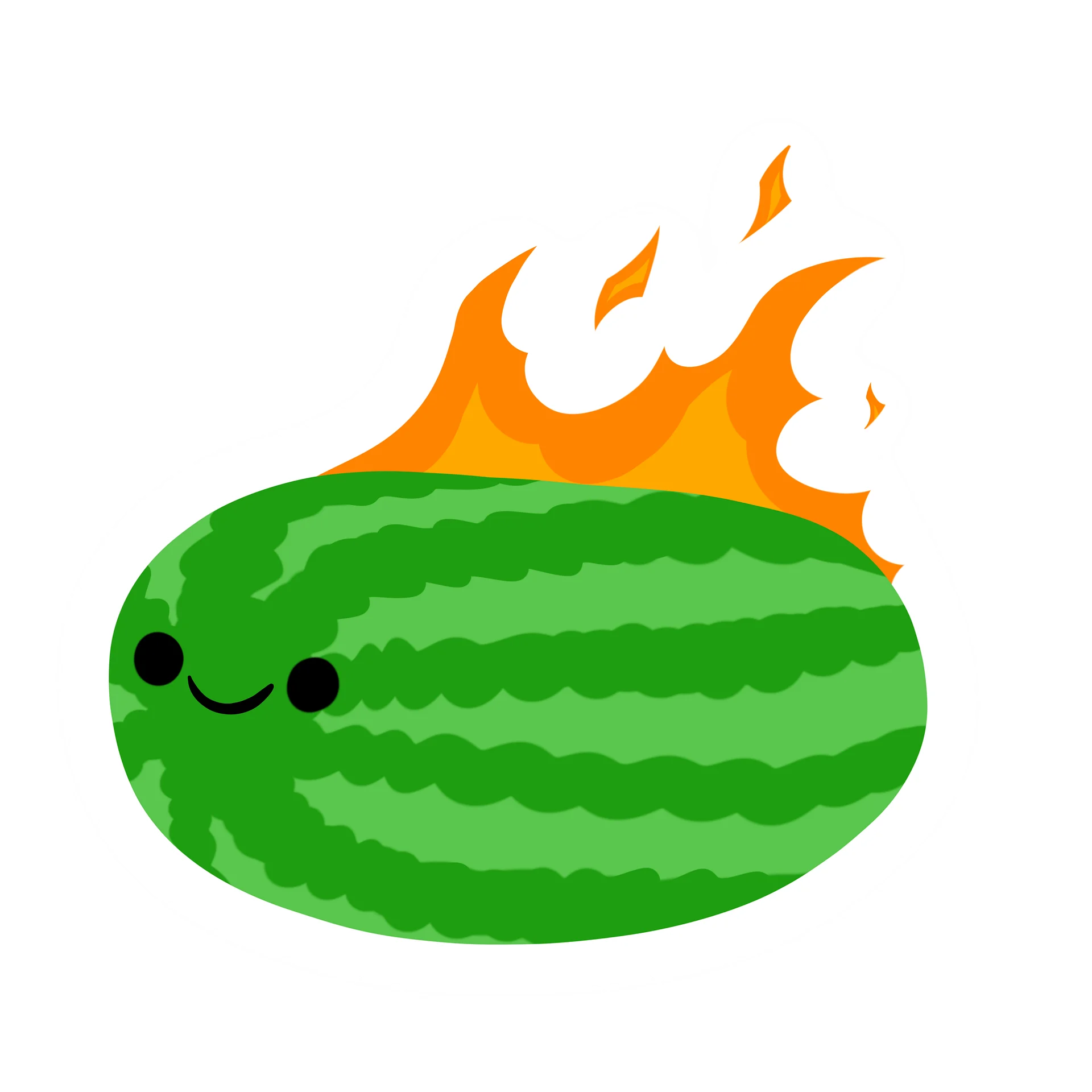 Hot-er Melon 2" sticker product image (1)