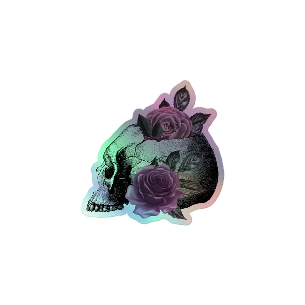 Skull Holo Sticker product image (1)