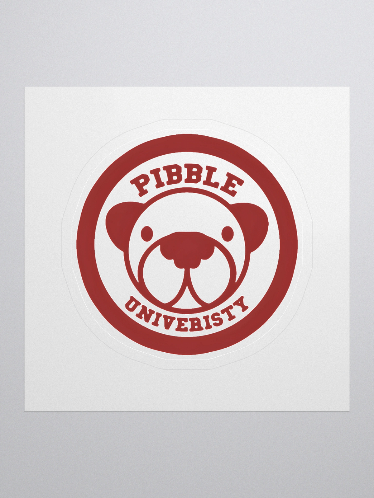 Support Pibble Pibble University Sticker | pibble palace
