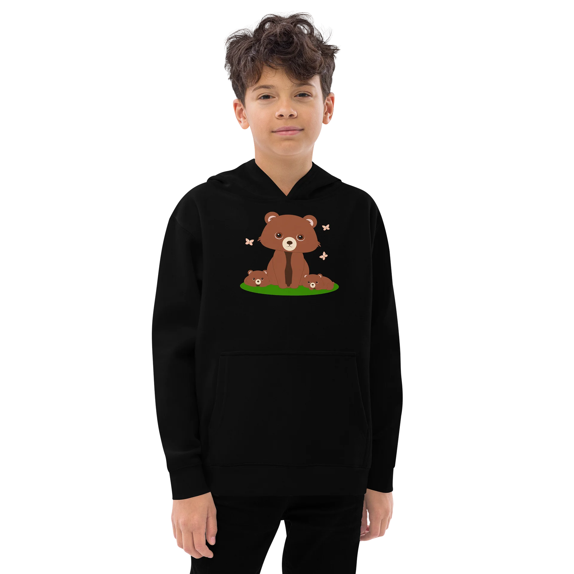 Woodland Families Bear Youth Pullover product image (1)